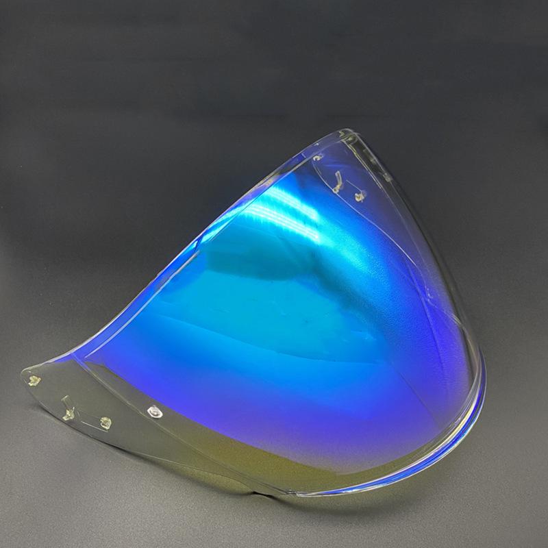 JC Half Helmet Lens - J-Cruise & J-Force4 CJ-2 Electroplated Sun Protection, Dual-Use Day/Night Helmet Accessory