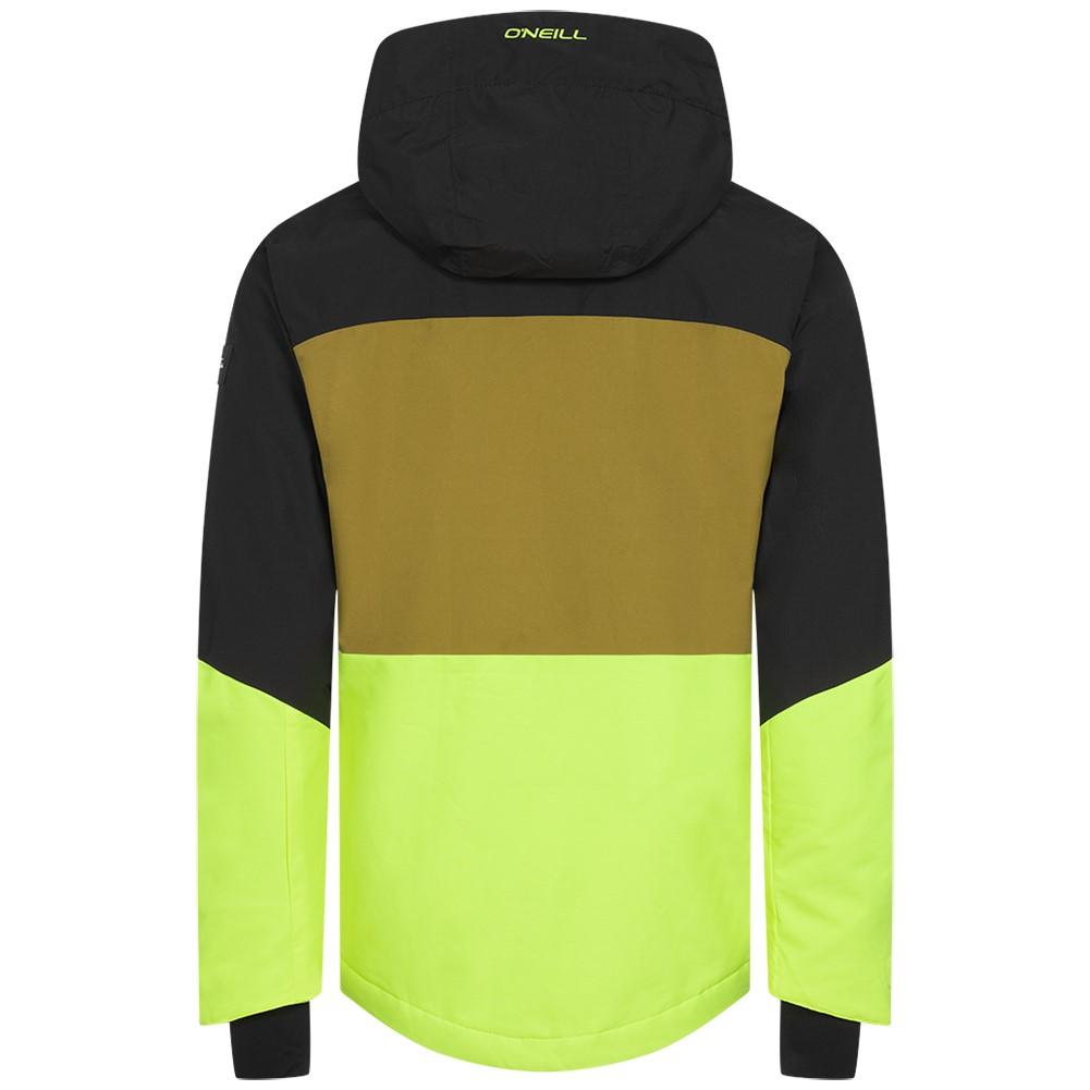 O'neill Rock Jacket Snow Wear Men Pyranine Yellow Color Block [2500031-42015] r.S