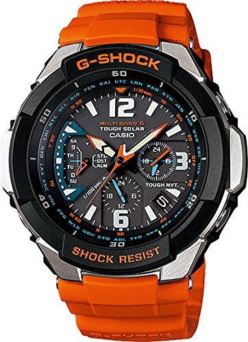 

Watch Casio Quartz, Orange Band Black Dial - Unisex Adult Watch GW3000M-4A