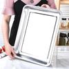 Stainless Steel Rectangular Serving Tray, 8-Pack