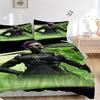 3pcs Nova Futuristic Warrior Costume Home Decor Bedding Set-Universal Three-Piece Suit for Bedroom, Guest Room, Living Room, Hotel-Perfect F