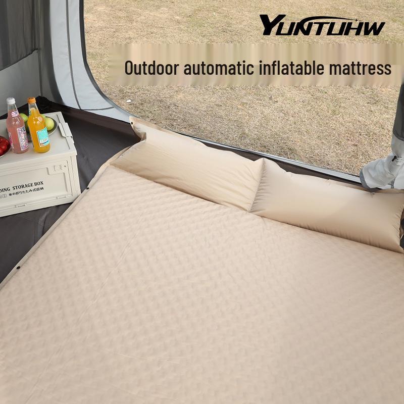 Double Camping Inflatable Mattress Pad for Tent or Home