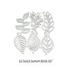Leaves Pattern Cutting Dies Scrapbooking Stencils Carbon Steel Dies Cut Stencils for Card Making Photo Album Decoration