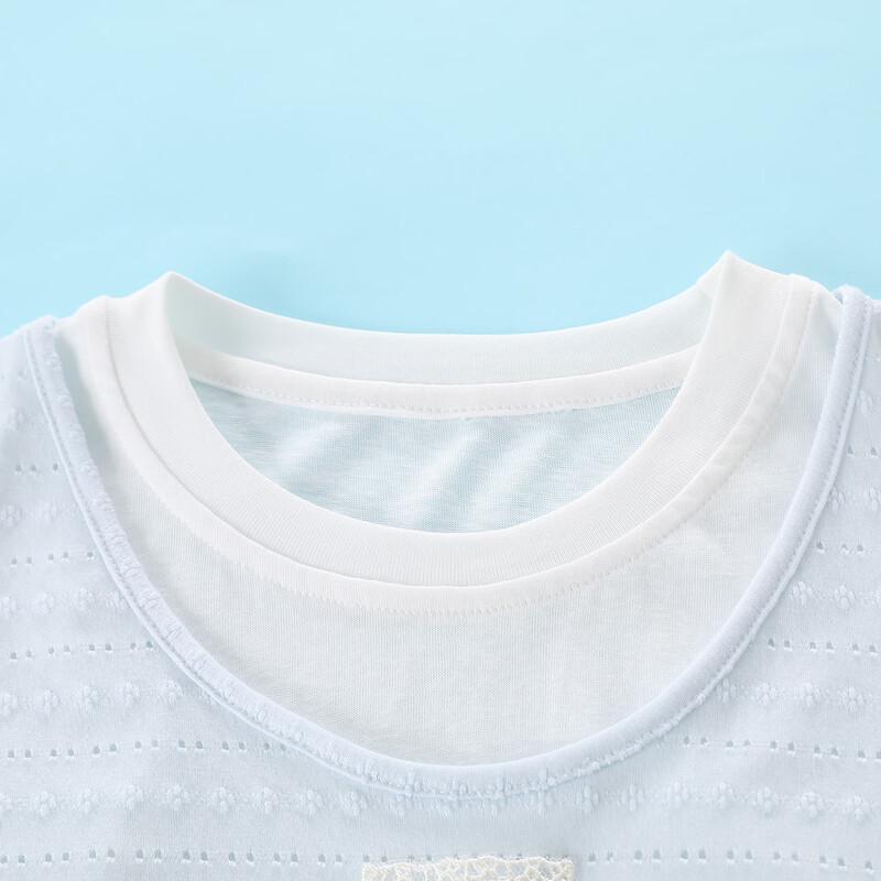 Girls' Fake Two-Piece Short Sleeve T-Shirt