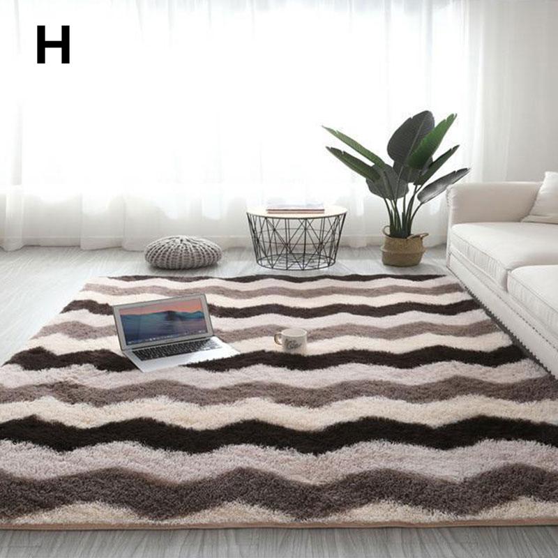 Anti-Slip Living Room Bedroom Plush Carpet Floor Mat Area Rug Fluffy Soft Decoration