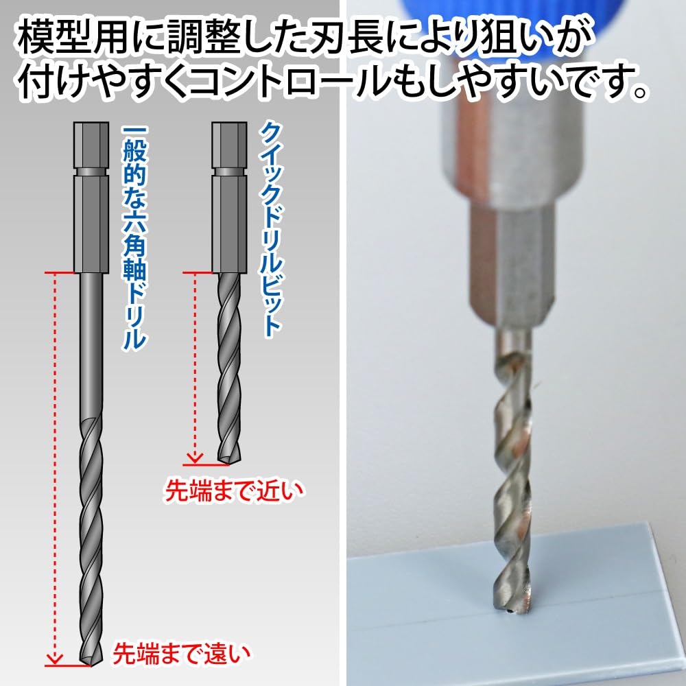 GodHand Quick Drill Bit Set of 8 Hobby Tools (D) GH-DBQ-8D