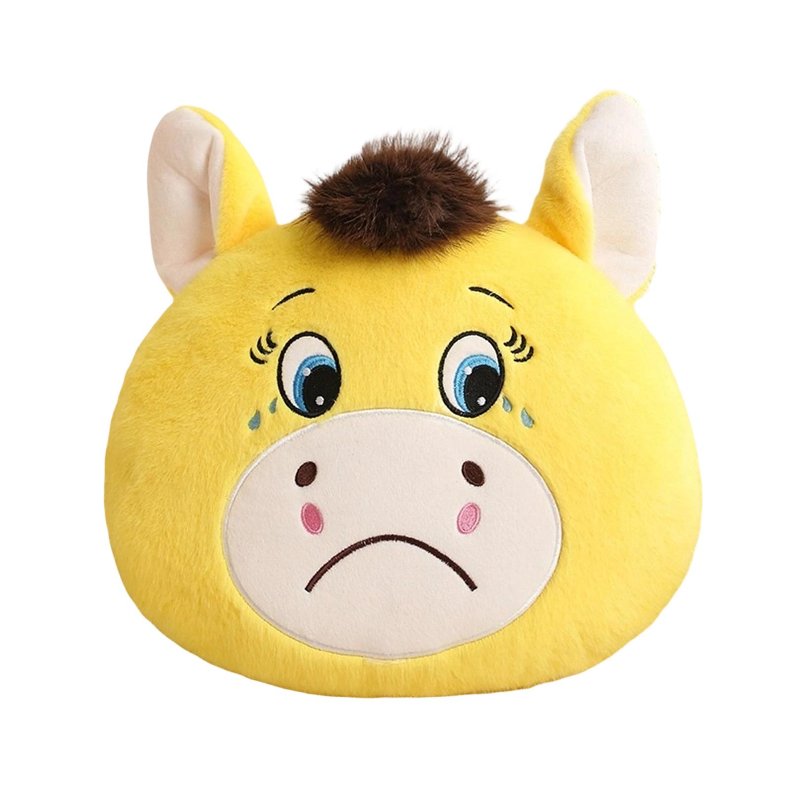 

Horse Plush Pillow, Cute Cartoon Horse Head Stuffed Animal Cushion, Soft Plush Decorative Throw Pillow For Sofa Bed Car, Perfect Gift For Kids Adults One Size