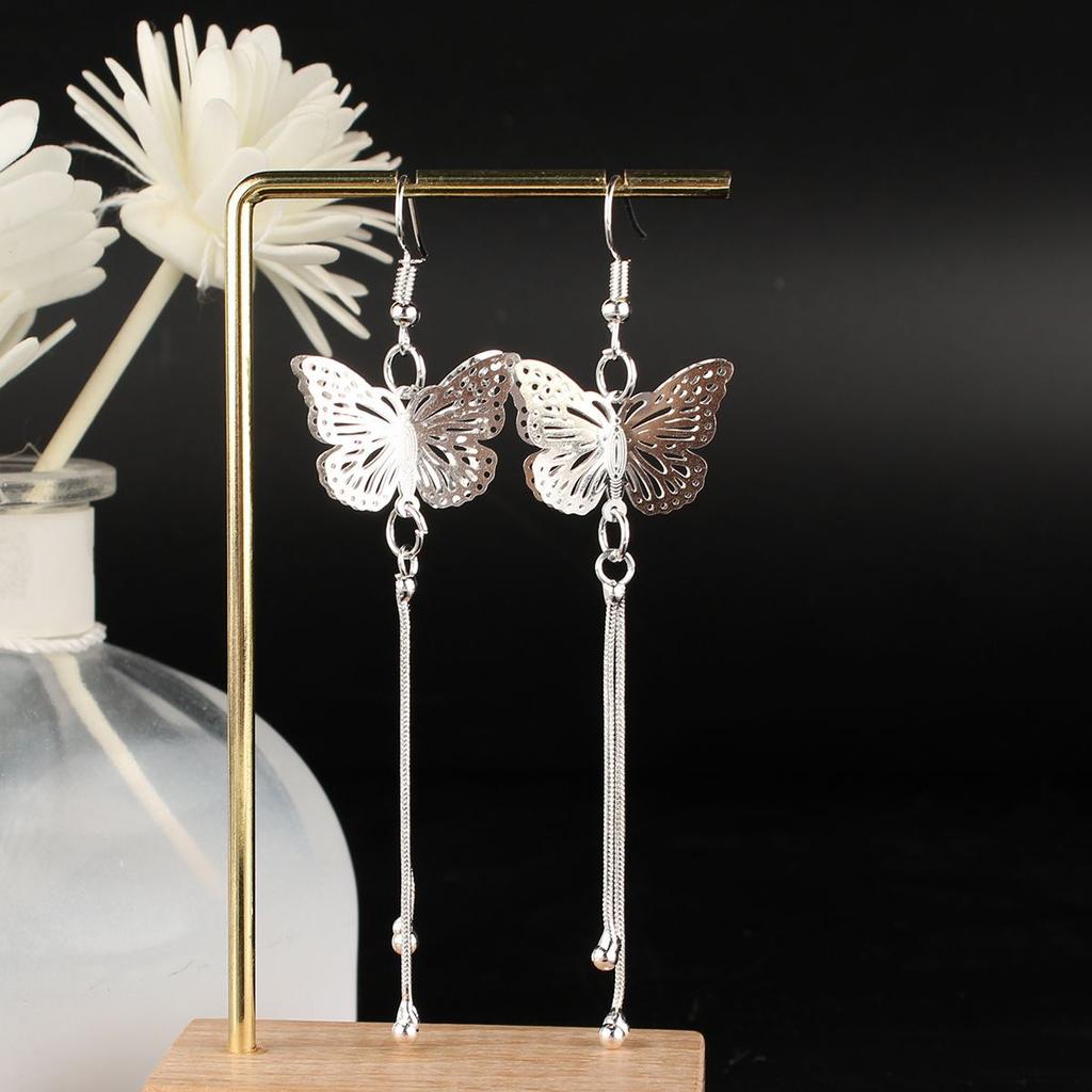 Turquoise Earrings Bohemian Drop Ear Earrings with Tassels, Geometric Alloy, Retro Style, Boastful Ear Accessories