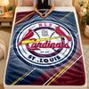 Flannel BlanketSt. Louis Cardinals Warm Soft Throw Blanket for Indoor Sofa Bed Living Room Use