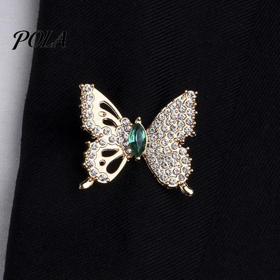 Rhinestone Butterfly Brooch Vintage Brooch, Hollow Lapel Pin, Sweater Electroplated Cardigan Coat Suit Scarf Decor, Women Jewelry Accessories