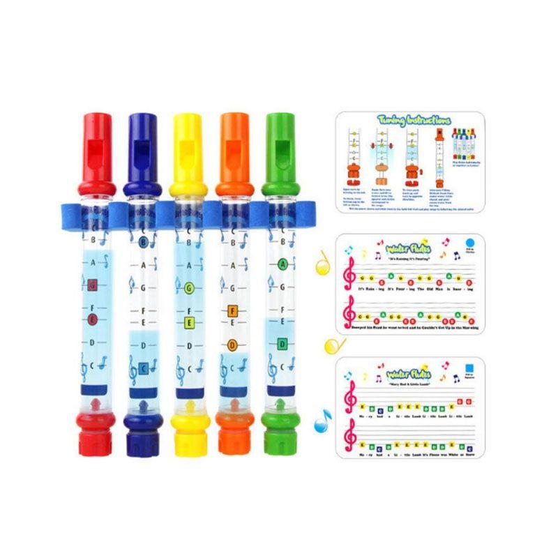 Delightfully Colorful Water Flute Toy Set For Babies And Kids Bath Time Fun