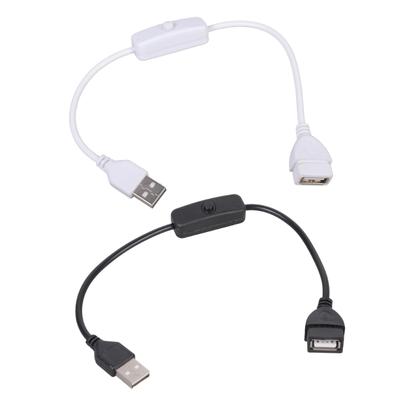 2pcs USB Male Female Switcher Cable Extension Cord With 501 On Off Button For LED Lights Fans Blowers 5V2A Power Supply
