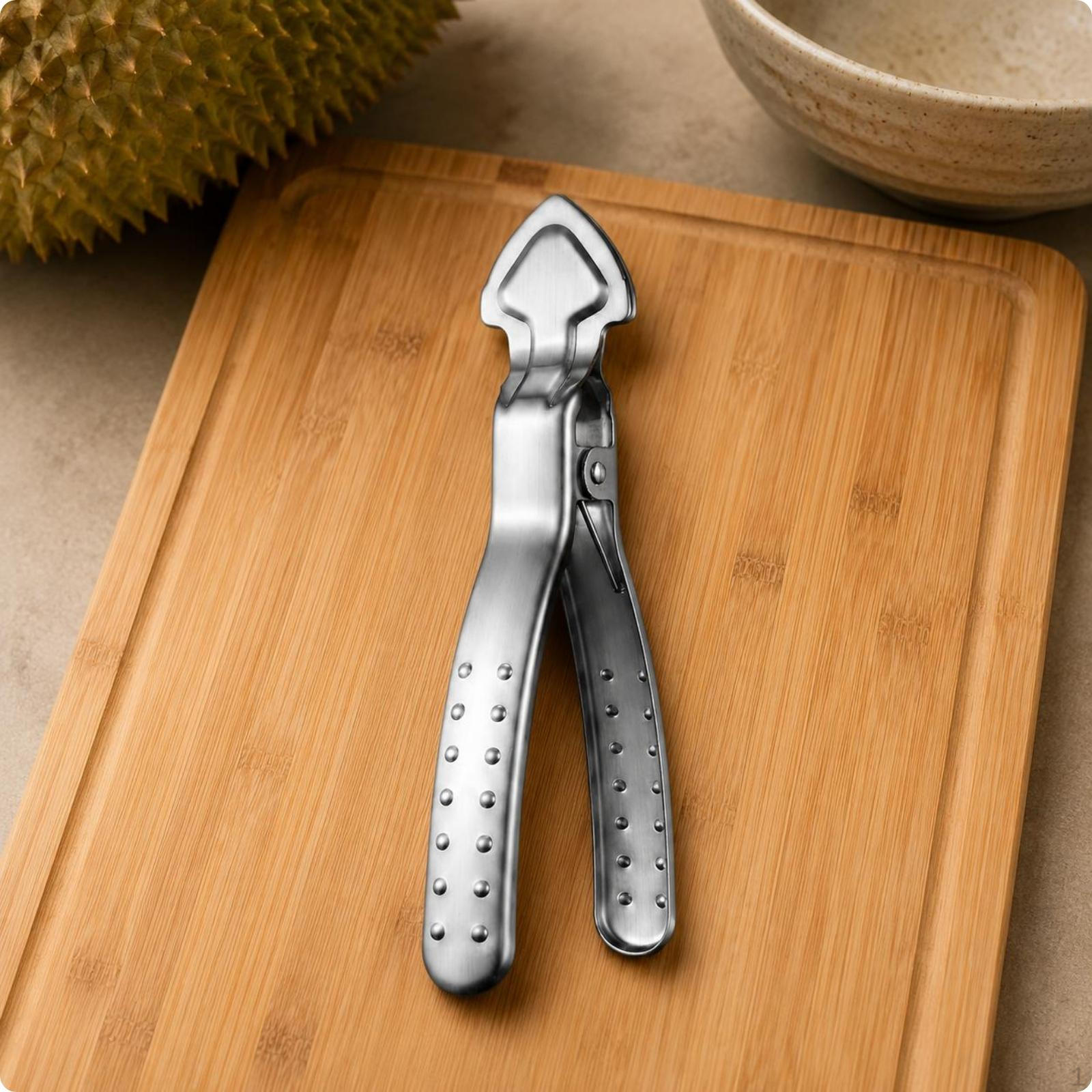 Durian Opener 304 Stainless Steel Opening Tool AntiSlip Watermelon Cutter Pointed Tip Pointed Tip