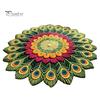Artistic Door Rug Peacock Indoor Mat Non Slip Front Colorful Decorative Animal Feathers Floor Area for Entryway Living Room Bathroom Sturdy