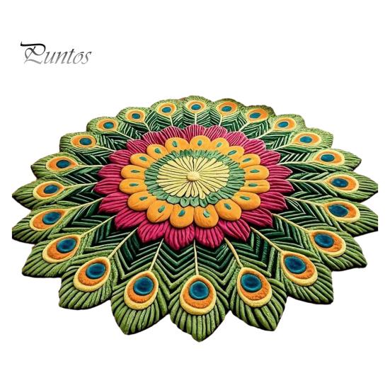 Artistic Door Rug Peacock Indoor Mat Non Slip Front Colorful Decorative Animal Feathers Floor Area for Entryway Living Room Bathroom Sturdy