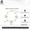 ORSA JEWELS Dainty Conch Shell Bracelet 925 Sterling Silver Ocean-Inspired Beach Jewelry Gift for Women Shell Link Chain GPB41