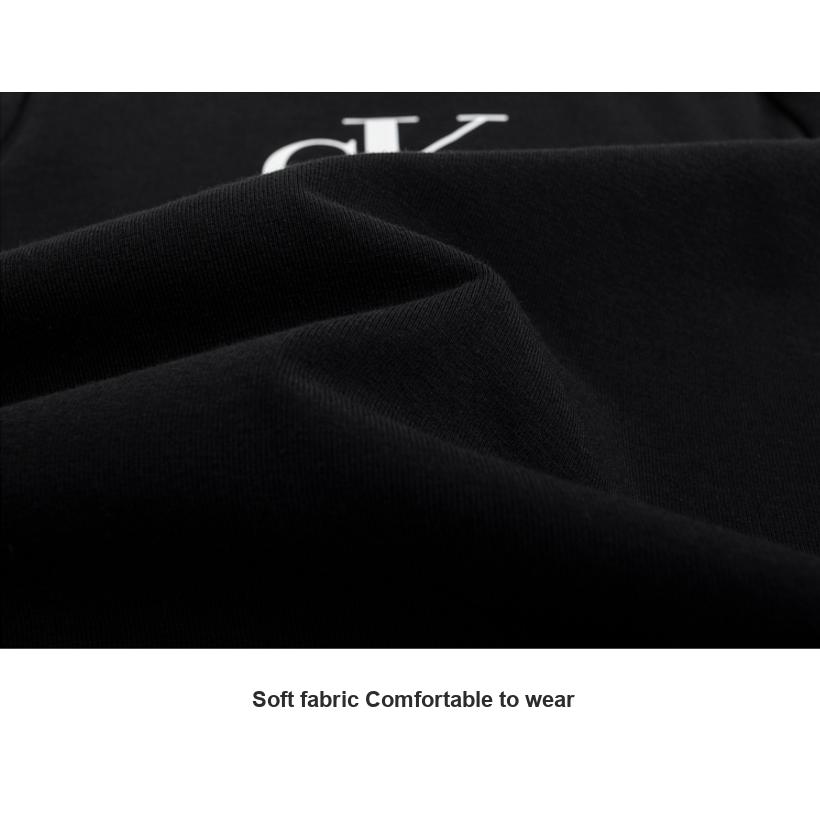 Calvin Klein T-Shirt Comfortable Soft Versatile Long Sleeve Kids Tops Black CK2332021GS-002