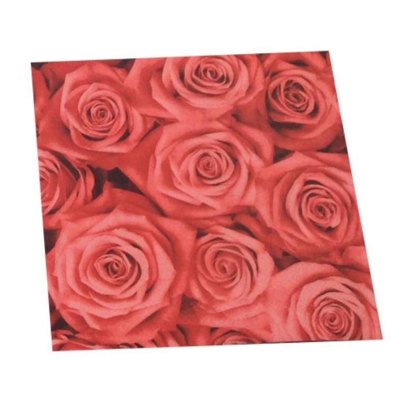 Disposable Party Napkin Double Layer 20 Pieces/Pack Rose Pattern
