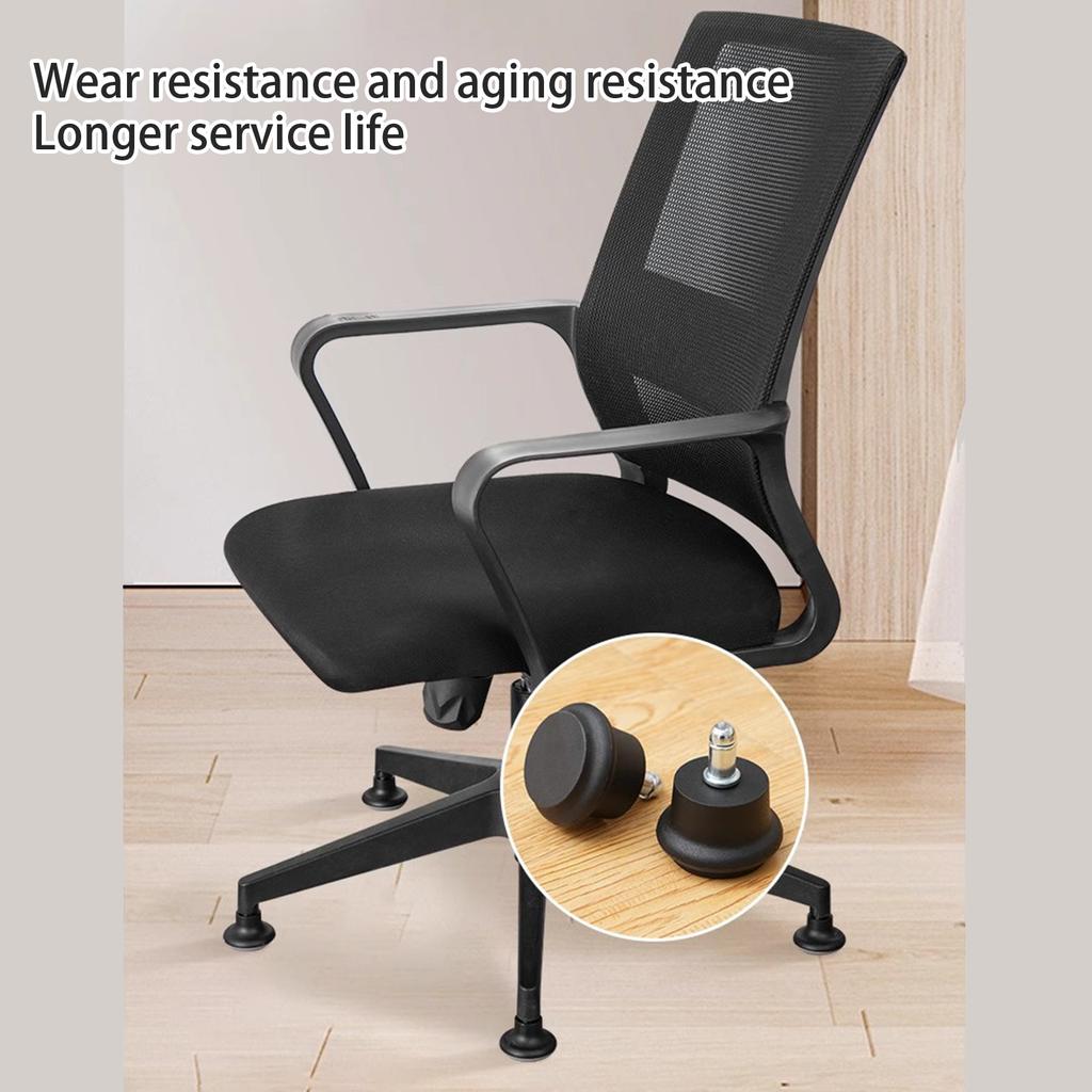 5Pcs Practical Office Chair Chair Glides Replacement Stationary Casters Wheel Accessory for Stability and Safety