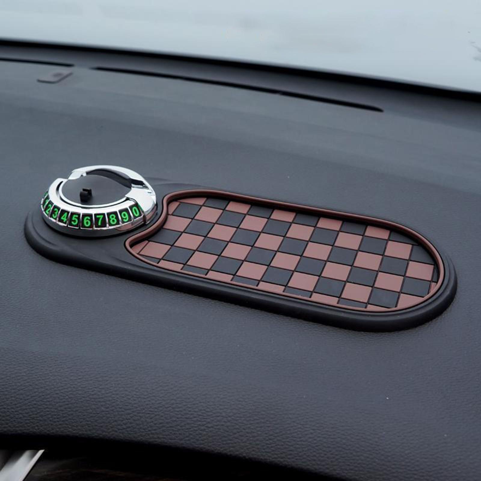 

Автомобильный держатель для мобильного телефона Slip Pad, держатель для солнцезащитных очков, парковочный знак, центральный пульт управления, стойка для хранения One Size