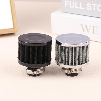 1 Pieza Filtros de Aire de Coche de Interfaz Universal 12 mm Para Motocicleta Admisión de Aire Frío Alto Flujo Tapa de Ventilación del Cárter Mini Filtros de Respiradero