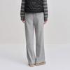Ledin Autumn Drawstring Knit High-Waist Wide-Leg Casual Pants