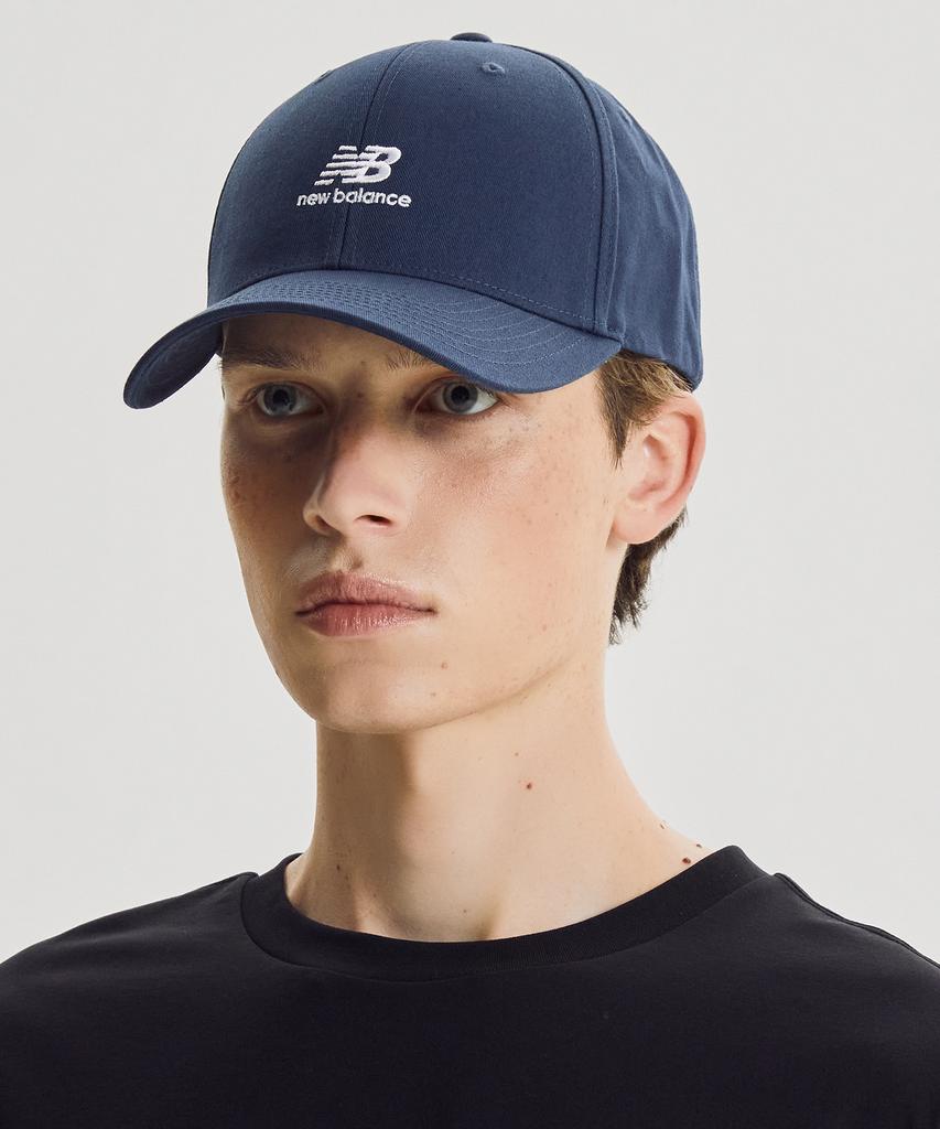 Nyuballanseu Nbgdgf1101 / Stacked Logo Structure Ball Cap (Navy)