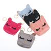 Mini Cute Cat Wallet Keychain Cartoon Lipstick Bag Fashion Earphone Keys Storage Bags Zipper Coin Purse Pendant Girls Gift