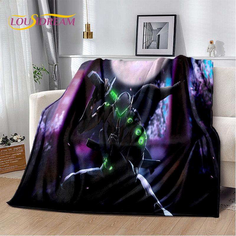 Overwatch Game Gamer DVA  Reaper Soft Plush Blanket,Flannel Blanket Throw Blanket for Living Room Bedroom Bed Sofa Picnic Kid 3D