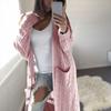 Cardigan da Donna Maglione Manica Lunga Aperto Davanti Cardigan Lungo Maglione a Treccia Maglioni Cappotti Giacca Capispalla