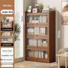 Floor-Standing Bookshelf for Students and Children - Compact Storage Cabinet for Small Apartment Living Rooms