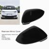 2PCS Rearview Mirror Cover Bright Black Smooth Texture Door Side Mirror Cap Housing Fit For ID3 Mk8 2020+