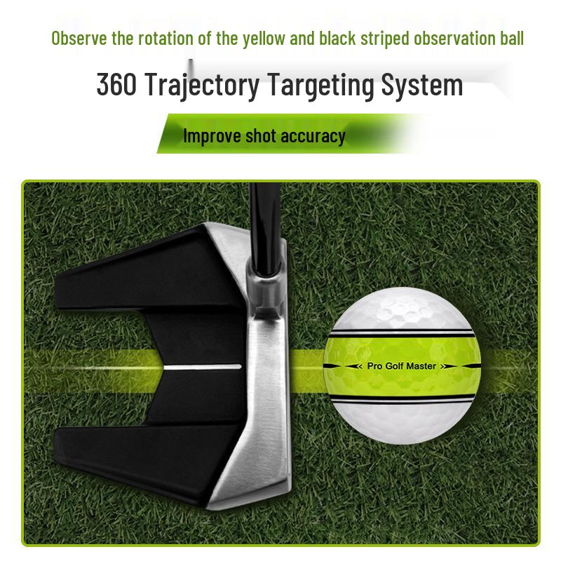 PGM 360° Trajektorie Golfball mit Putter-Ziellinie - Neue farbige TPU-Box