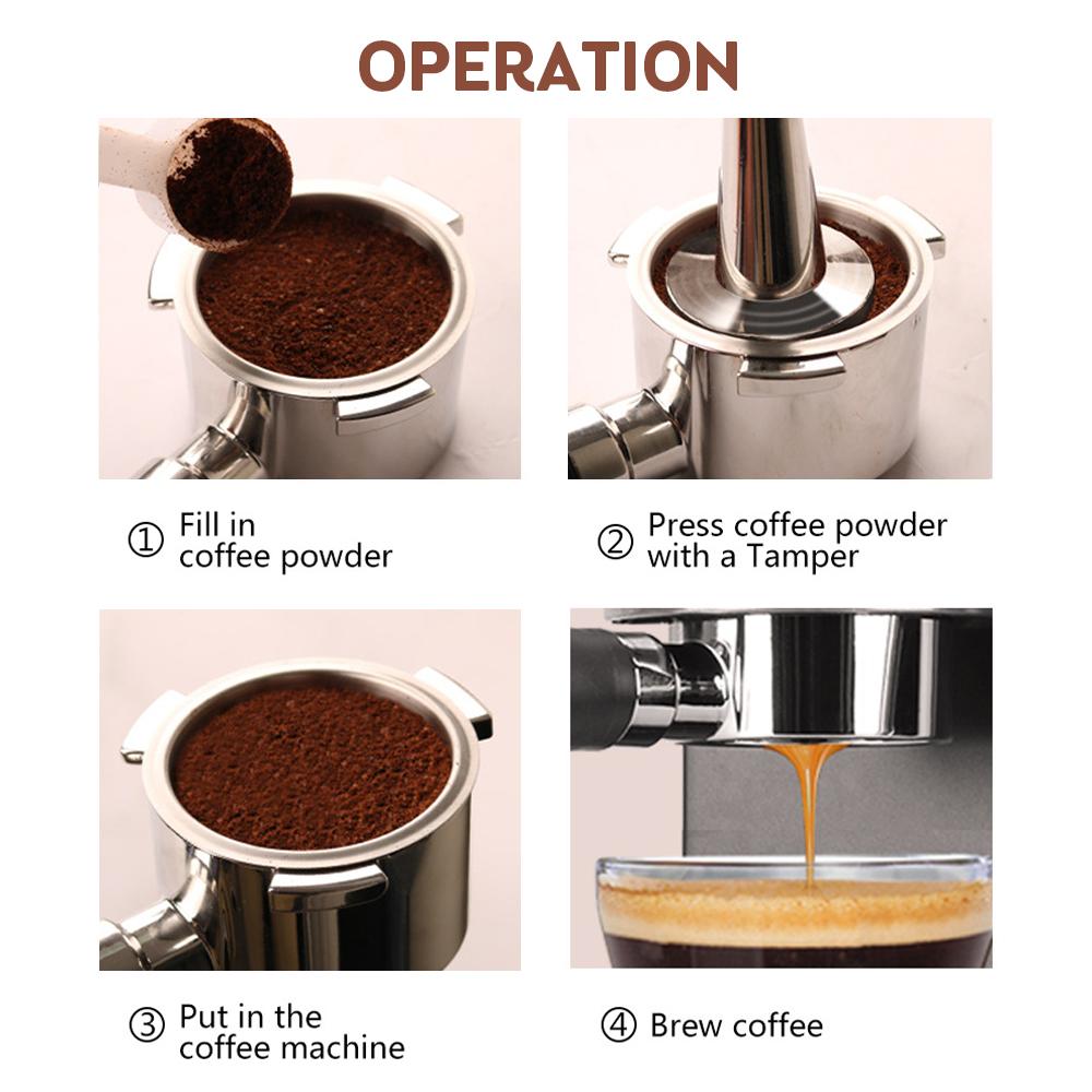 MANIPOLAZIONE CAFFETTIERA ACCIAIO Inox Strumento Di Distribuzione Ergonomica Semplice Da Pulire