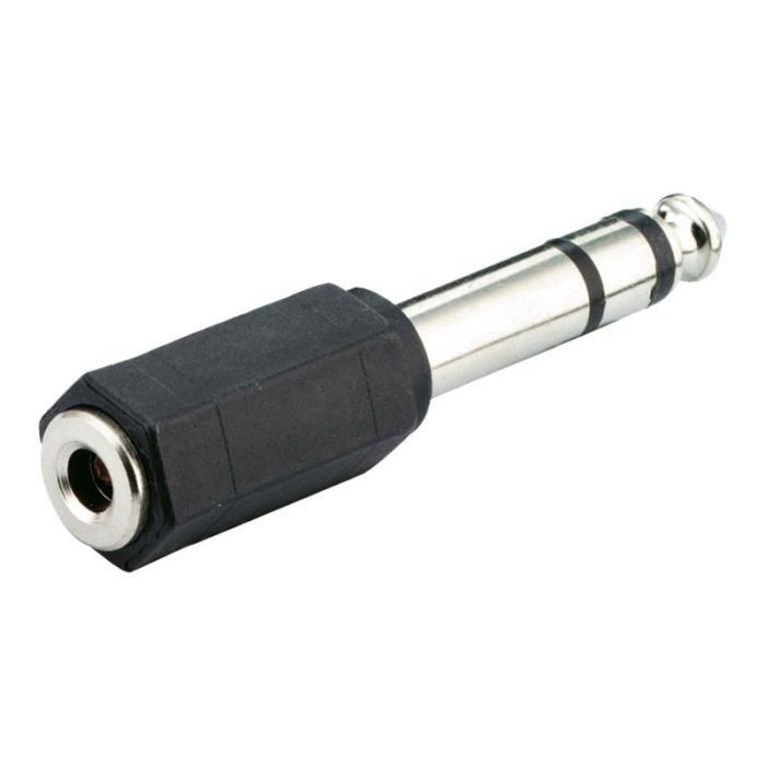 Adaptateur audio - MicroConnect - stéréo téléphonique 6,3 mm (M) - fiche mini-phone Stéréo 3,5 mm (F)