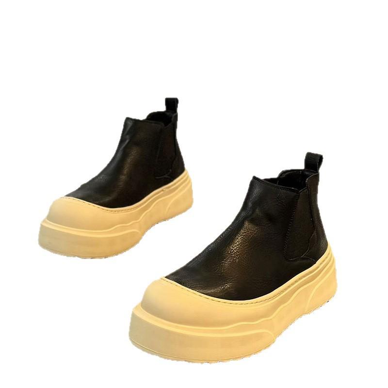 Autumn and Winter New Sports and Leisure Chelsea Boots Platform Martin Boots