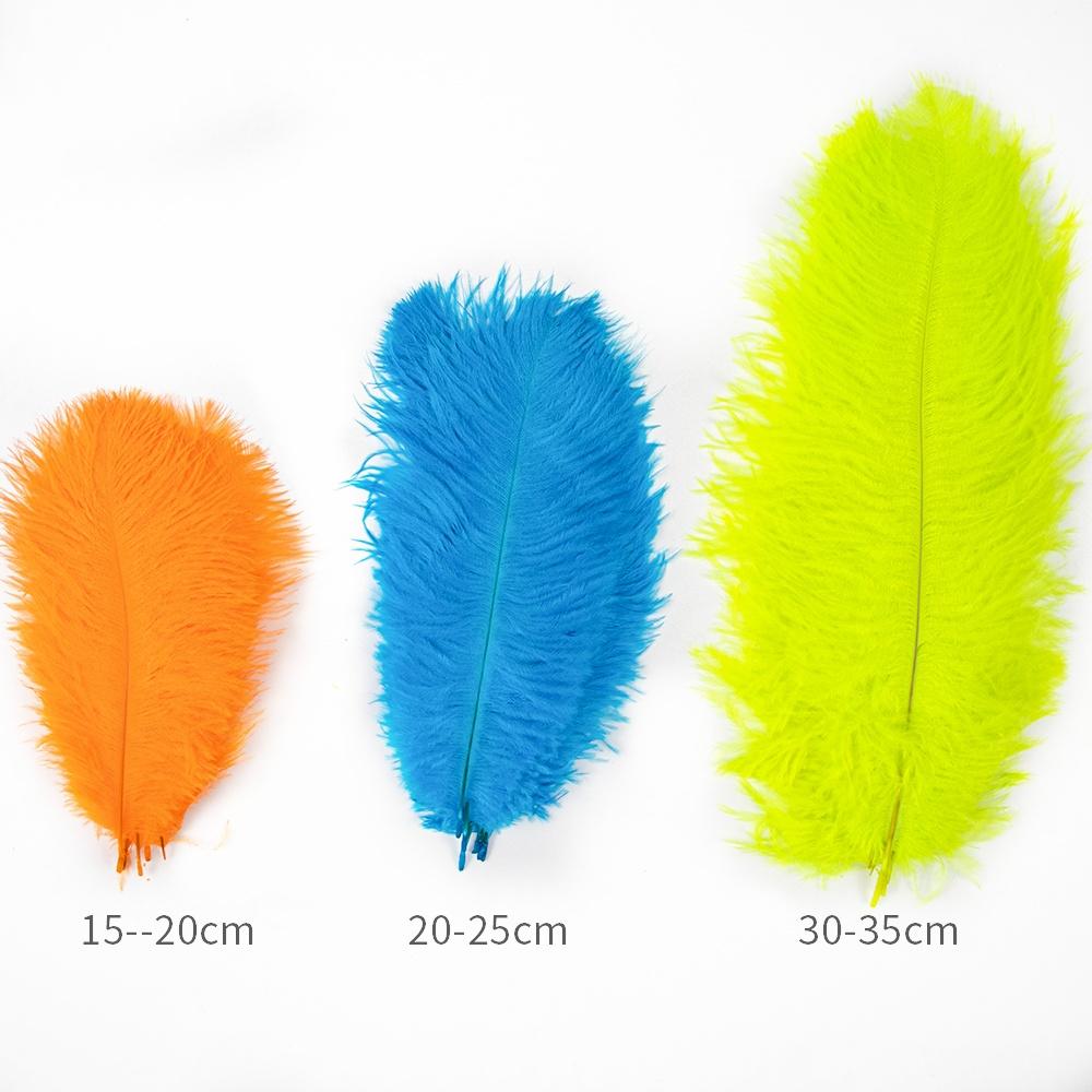 10 Stück Flaumige Straußenfeder für Basteln DIY Handarbeit Naturfedern Herstellung Traumfänger Hochzeitsfedern Dekoration 15-30cm