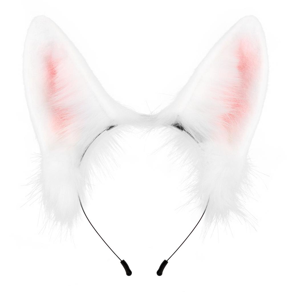 Realistic animal ears, cute plush rabbit ear headband, handmade for cosplay, parties, and live streaming