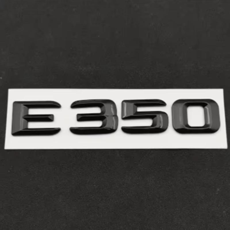 Logo Chrome ABS Emblème E350 Lettres 4matic Autocollant CDI Badge Coffre Voiture Pour Mercedes Benz E350 W213 W212 Accessoires MU8