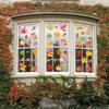 652F Repositionable Plastic Window Clings 6 Sheets Seasonal Decoration