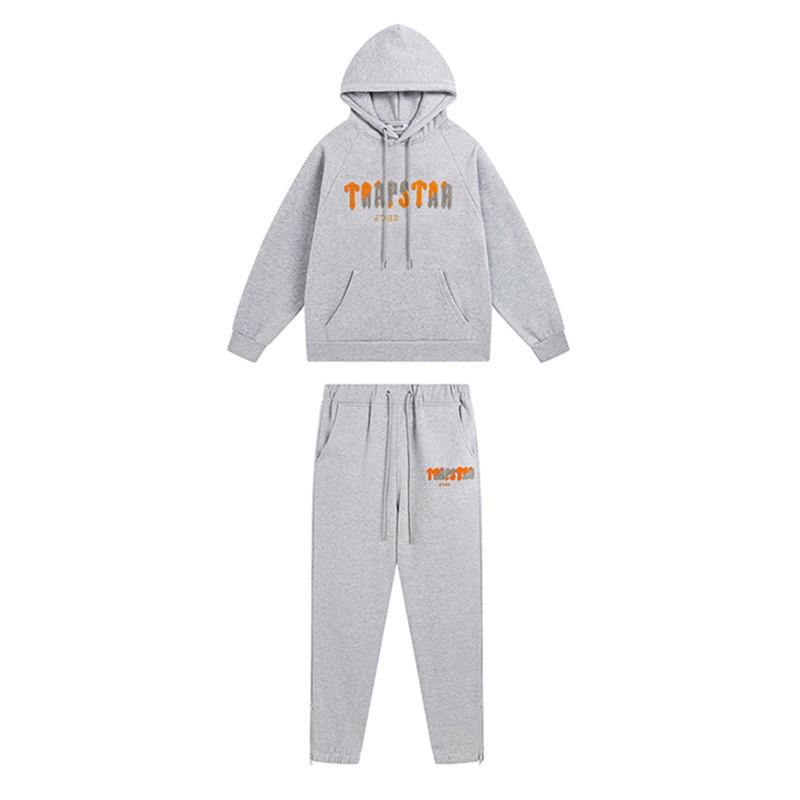 Trapstar Rotes & Schwarzes Tigerkopf Hoodie und Hosen Set