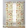 Mushroom Plant Vintage Sheer Drapes for Bedroom Living Room Decoration Window Curtain for Kitchen Curtain Panels