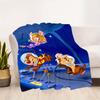 1pc, Space Chip 'n Dale Blanket Soft Throw for Room Decor, Perfect Gift Idea for Family and Friend, Living Room, Travel, Camping