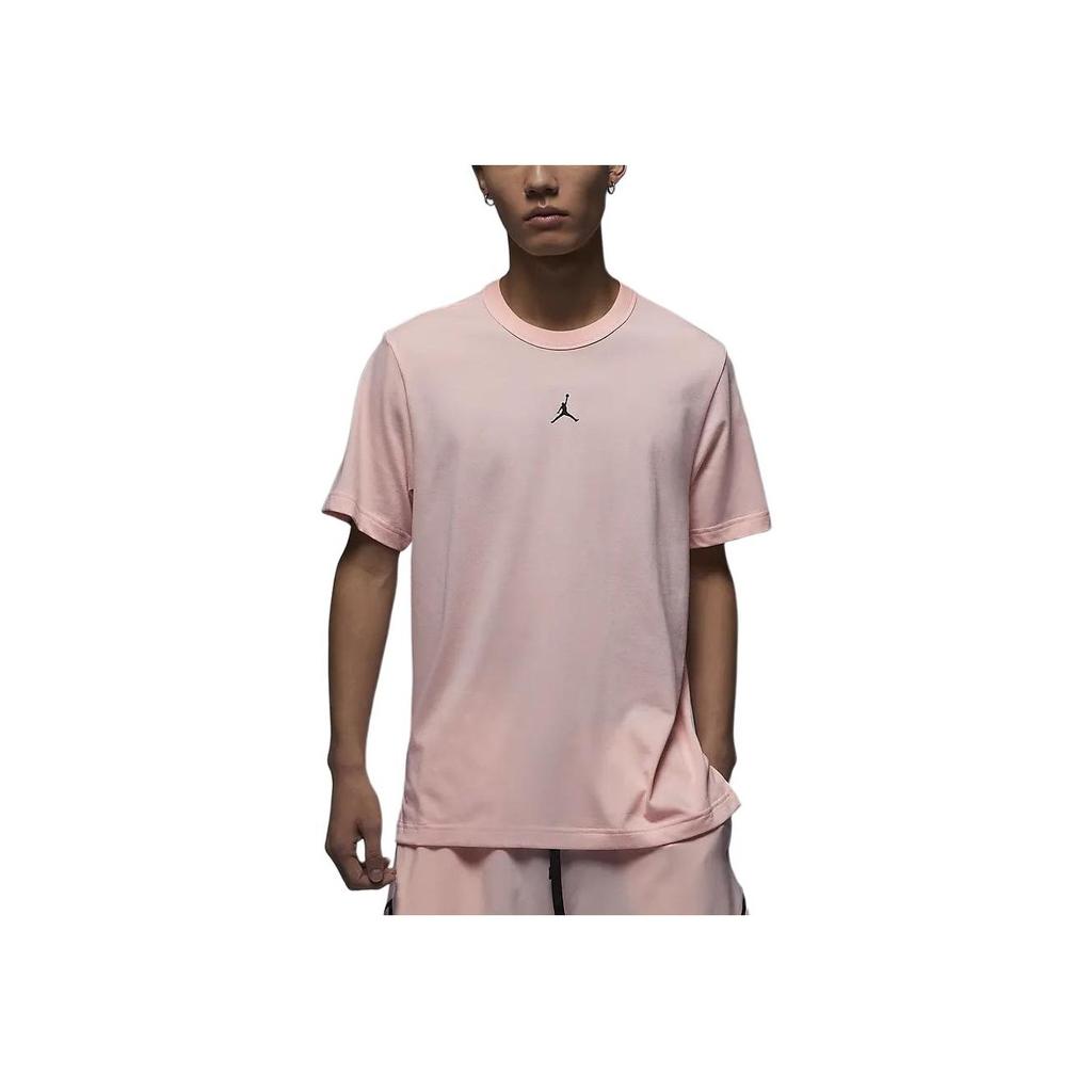 Jordan Dri-Fit Sport Solid Crew Neck Quick-Dry Casual Short Sleeve T-Shirt Men Tops Legend-Pink FN5830-622