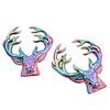 2Pcs Rainbow Animal Charms For Jewelry Making Supplies Elephant Leopard Butterfly Charm Pendant Handmade Accessories Fatima Hand