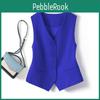 Color Solid New Spring Autumn Simple Waistcoat Fashion Versatile Short Open Front Suit Vest