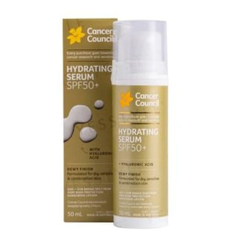 Cancer Council - Hydrating Serum With Hyaluronic Acid SPF 50+ 50ml