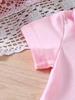 Baby Girls Short Sleeve Pink Dress, Summer Casual Dresses for Toddler Birthday Party Daily Wear, Age 3M–2Y
