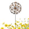 Metall Blume Gartenstecker Dekoration Rostiges Eisen Dekorative DIY Verstellbare Blütenblätter Hofpfähle Außen Garten Dekoration Erdspieße