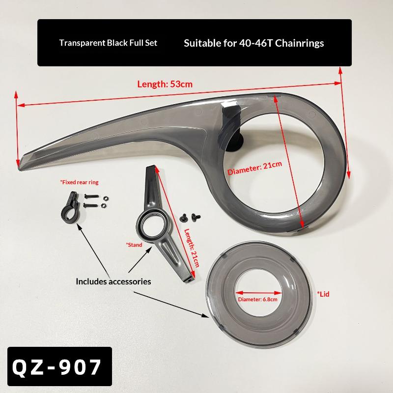 Copricatena per Bicicletta per Corona da 40T a 46T Protezione Corona Grande QZ907 Materiale PP Per Accessorio Bicicletta da Strada